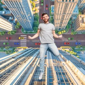 Skyscraper jump