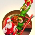 Santa with elves
